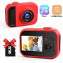 Kids Camera for Girls and Boys,Kids Digital Camera 2.0 Inches Screen 24MP 1080P Video Camcorder Mp3 Game Children Cartoon Selfie Cameras Toys for Gifts - 32GB Memory Card Included