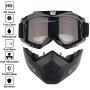 Freehawk Motorcycle Goggles Mask Detachable, Safety Goggles Mask, Road Riding UV Motorbike Glasses with Dustproof Mask, Cool Helmet Glasses Windproof