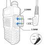 Tenway 2-Pin Covert Acoustic Tube Walkie Talkie Earpiece Two Way Radio Earpiece with MIC for BF-888S AR-5 UV-5R H-777 TW-325 Two Way Radio (10 Pack)