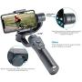 Neewer Gimbal 3-Axis Handheld Stabilizer with Zoom Control Auto Tracking 2 USB Charging Ways for iPhoneXs Max Xr X 8 Plus 8 7 6, Smartphone Samsung Galaxy S9+ S9 S8+ S8 S7 Huawei