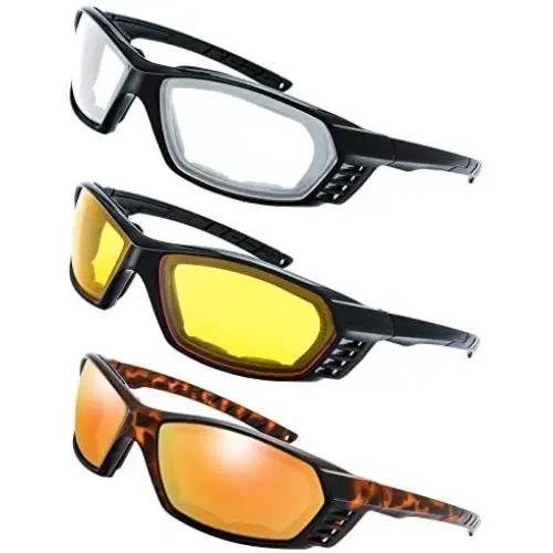 Motorcycle Riding Glasses Padded Frame Lens Block 100% UVB for Outdoor Activity Sport Motorcycle Riding Glasses Padded Frame Lens Block 100% UVB for Outdoor Activity Sport