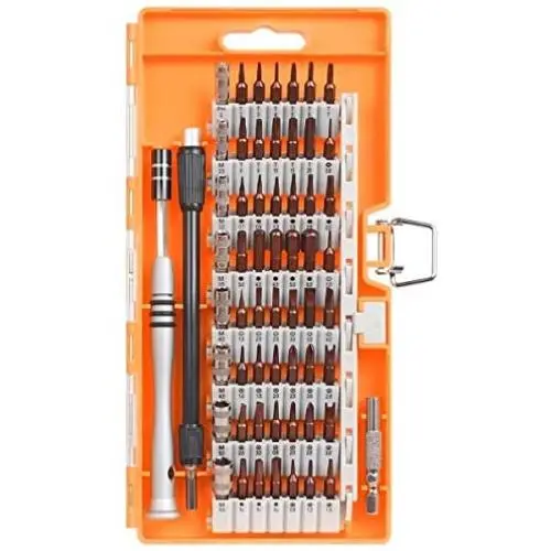 Emoly 60 in 1 Screwdriver Set, Precision Professional Repair Tool Kit, Magnetic Driver Kit with Flexible Shaft, Extension Rod for Mobile Phone, Smartphone, Game Console, Tablet, PC, Orange Emoly 60 in 1 Screwdriver Set, Precision Professional Repair Tool Kit, Magnetic Driver Kit with Flexible Shaft, Extension Rod for Mobile Phone, Smartphone, Game Console, Tablet, PC, Orange