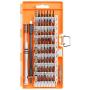 Emoly 60 in 1 Screwdriver Set, Precision Professional Repair Tool Kit, Magnetic Driver Kit with Flexible Shaft, Extension Rod for Mobile Phone, Smartphone, Game Console, Tablet, PC, Orange