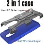 HNHYGETE Designed for LG STYLO 5 Plus(2019) Case,LG Stylo 5 Cell Phone Case,Dual Layer Heavy Duty Non Slip Shockproof Bumper Rugged Protective Cover (Blue)