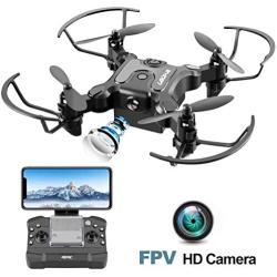 4DRC Mini Drone with 720p Camera for Kids and Adults, Drone Beginners RC Foldable FPV Live Video Quadcopter,App Control,3D Flips and Headless Mode,One Key Return,Altitude Hold,3 Modular Battery