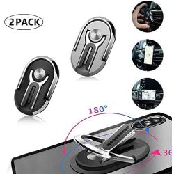Rainlin Car Phone Bracket Multipurpose Mobile Phone Bracket 360°Rotation Cell Phone Ring Holder Multiple-Angle Portable Phone Kickstand Finger Ring