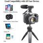 Smartphone Camera Video Microphone Kit,Veksun ASMR Microphone for YouTube Windscreen 3.5mm Jack External Mic for Phone iPhone Samsung DSLR Canon Nikon with Mini Tripod