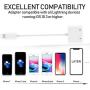Headphone Adapter for iPhone Adapter Splitter Charger and Headphones for iPhone 11 Earphone dongle Compatible with iPhone 11/XR/XS/X/7/8 Audio & Charger & Call & sync Cable Support All iOS Systems