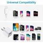 iPhone Wall Charger, [Apple MFi Certified] Lightning to USB Cable 2 Pack 3FT Fast Charging Data Sync Transfer Cord with 2 Pack USB Charger Travel Plug Compatible with iPhone 11/11 Pro/XS/XR/X 8 7/iPad