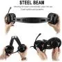 LED Light Over-Ear, 7.1 Surround Sound Noise Cancelling Gaming Headset Microphone Bundle with Headphone Compatible with PS4 Laptop PC Mac Computer Smartphones