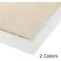 Caydo 2 Pieces 2 Colors Linen Needlework Fabric for Garment Craft, 62 by 19 Inch