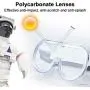 10 PCS Splash Proof Safety Goggles Bulk Soft Frame Anti Fog Adjustable Strap Clear Fully Enclosed Eye Protection Over Glasses, for Outdoor Courtyard Lab 10 PCS Splash Proof Safety Goggles Bulk Soft Frame Anti Fog Adjustable Strap Clear Fully Enclosed Eye Protection Over Glasses, for Outdoor Courtyard Lab