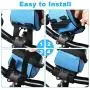 Bike Phone Front Frame Bag, Waterproof Touch Screen Bicycle Phone Case Holder, Cycling Handlebar Mount Storage Bag with Sun Visor for Phones Below 6.5 Inches Bike Phone Front Frame Bag, Waterproof Touch Screen Bicycle Phone Case Holder, Cycling Handlebar Mount Storage Bag with Sun Visor for Phones Below 6.5 Inches