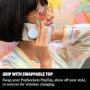 PopSockets: PopGrip with Swappable Top for Phones & Tablets - Color Chrome Mermaid White