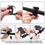 CS Force Bike Phone Mount USB Rechargeable Bike Light Set Adjustable Bicycle Holder Handlebar Bicycle Headlight with Horn, Built in 4000mA Cellphone Power Bank