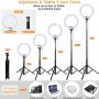 Endurax 10 Selfie Ring Light with Tripod Stand and Phone Holder for iPhone Android, Dimmable LED Circle Light O Ringlight for Makeup/TikTok/Video Recording/YouTube/Streaming with Bluetooth Shutter