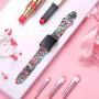 Haveda Sunflower Band Compatible for Apple Watch Series 5 Series 4 40mm, Leopard for 38mm Apple Watch Band Women Silicone Bands for iWatch Series 3 2/1, S/M 3Pack Jellyfish/Cloud/Pink Flower