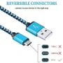 Micro USB Cable, Ailkin High Speed [10-Pack] 3Ft Nylon Braided USB 2.0 A Male to Micro B Data Sync & Charging Cable Compatible with Samsung and Other Android Smartphone, Colorful