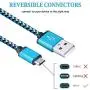 Micro USB Cable, Ailkin High Speed [10-Pack] 3Ft Nylon Braided USB 2.0 A Male to Micro B Data Sync & Charging Cable Compatible with Samsung and Other Android Smartphone, Colorful