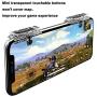 Mobile Game Controller, Norhu Phone Game Triggers - Sensitive Shoot and Aim Buttons Shooter Handgrip- 1Pair(L1R1) (Silver)