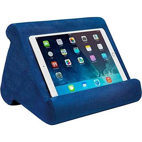 Ontel Pillow Pad Multi-Angle Soft Tablet Stand, Blue Ontel Pillow Pad Multi-Angle Soft Tablet Stand, Blue