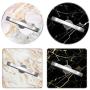 YDY 4 Pack Cell Phone Ring Holder, Transparent Finger Kickstand 360°Rotation Phone Ring Grip for Smartphone, 4 Silver(2 Round+2 Square) (Marble)