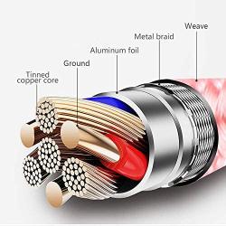 USB Type C Cable 5-Pack 6FT, USB C to USB A Nylon Braid Fast Charging Cord High Speed Data Sync Transfer Charger Cable Compatible with Galaxy S9, Note, LG, ONEPLUS and More (Pink)