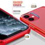 Mkeke Compatible with iPhone 11 Case, Clear iPhone 11 Cases Cover for iPhone 11 6.1 Inch… (Red)