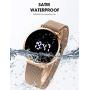 Donia Mens LED Watch Touch Screen Digital Display Electronic Watch Casual Fashion Analog Quartz Waterproof Unisex Watch