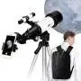 70mm Aperture 400mm AZ Mount Astronomical Refractor Telescope, Good Gift for Observe The Moon and Landscape - Portable Travel Scope with Backpack 70mm Aperture 400mm AZ Mount Astronomical Refractor Telescope, Good Gift for Observe The Moon and Landscape - Portable Travel Scope with Backpack