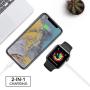 iWatch Charger Compatible with iPhone Charger, 2-in-1 Wireless Portable Charger, iPhone Watch Charger Cable for iWatch Series 5 4 3 2 1 iPhone 11/11 Pro/X /XR/XS Max/8/8Plus/7/7Plus/iPad 4/Air/M