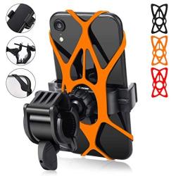 Bike Phone Mount - Trkimal Universal Adjustable Cell Phone Holder for Bicycle Motorcycle Compatible with iPhone Max Xr Xs X Pro 11 8 7 Plus Samsung Galaxy S20 S10 S9 S8 S7 Edge Note 10 9 8