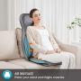 Comfier Neck and Back Massager with Heat- Shiatsu Massage Chair Pad Portable with Air Compress & Rolling,Kneading Chair Massager for Full Back,Neck & Shoulder, Full Body Pain Relief