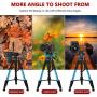 Joilcan 66-inch Lightweight Camera/Phone Tripod, Aluminum Travel Portable SLR Tripod with Mobile Phone Mount and 2 Quick Release Plate-Blue