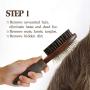 Dog Brush for Grooming, Double Sided Pin&Bristle Brush Removing Shedding Hair, Dog Brush for Short Medium or Long Hair, Cat Brush Grooming Comb for Detangling and Dirt Cleaning, Lotus Wood