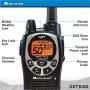 Midland - GXT1000VP4, 50 Channel GMRS Two-Way Radio - Up to 36 Mile Range Walkie Talkie, 142 Privacy Codes, Waterproof, NOAA Weather Scan + Alert (Pair Pack) (Black/Silver)