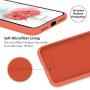 SURPHY Silicone Case for iPhone X iPhone Xs Case, Soft Liquid Silicone Shockproof Phone Case (with Microfiber Lining) Compatible with iPhone Xs (2018)/ iPhone X (2017) 5.8 inches (Nectarine)