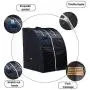 KUPPET 2020s Newest Portable Folding steam Sauna Room 2L Single-use Home Sauna spa, Weight Loss Through Chair, Remote Control, steam Pot, Foot pad, mat (Black)
