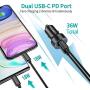 USB C Car Charger, CHOETECH 36W 2-Port Fast PD 3.0 Type C Car Charger Adapter with Dual 18W Power Delivery Compatible iPhone 11/11 Pro/11 Pro Max/XS/XR/SE,Galaxy S20/S10,Pixel 3/2, iPad Pro and More