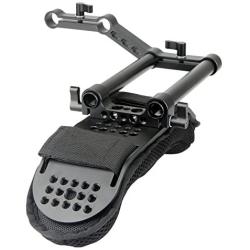 NICEYRIG Shoulder Pad with Rail Raiser /15mm Rods for Shoulder Rig System Video Camera DSLR Camcorders