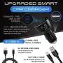 Wireless Car Charger 15W Qi Fast Charging Infrared Sensor Automatic Clamping Mount Windshield Dash Air Vent Holder Dual 3.0A Quick Charge USB Ports Compatible with iPhone Samsung Galaxy LG Smartphone