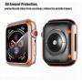 Alinsea [2 Pack] Screen Protector for Apple Watch 40mm Tempered Glass [Full Coverage] Bumper Hard Case [with Screen Protector Built-in] Overall Protective Cover for iwatch 40mm Series 4/5-Rose Gold