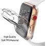 Julk Series 3 38mm Case for Apple Watch Screen Protector, iWatch Overall Protective Case TPU HD Clear Ultra-Thin Cover for Apple Watch Series 3 (38mm)(2-Pack)