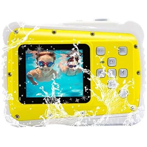 Vmotal 8MP 2 Inch Waterproof Kids Camera, Mini Child Camera Underwater Digital Camera Kids Toy Camera Digital Video Camcorder for Children Beginners