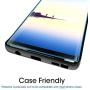 amFilm Glass Screen Protector for Samsung Galaxy Note 8, Full Screen Coverage, 3D Curved Tempered Glass, Dot Matrix with Easy Installation Tray (Black)