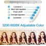 ILEBYGO LED Vanity Lights, Hollywood Style Vanity Mirror Lights kit,16.7ft 45 LED Vanity Strip Lights with 5 Brightness Level for Make up Vanity Table Set in Dressing Room (Mirror Not Include)