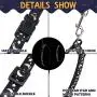 PAWCHIE Cat Harness and Leash Set - Adjustable Soft Escape Proof H-shped Safety Strap with Golden Moon and Star Pattern Glow in The Dark for Pet Cats Outdoor Walking