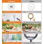 Inkeltech Ring Light - 18 inch 60 W Dimmable LED Ring Light Kit with Stand - Adjustable 3000-6000 K Color Temperature Lighting for Vlog, Makeup, YouTube, Camera, Photo, Video - Control with Remote