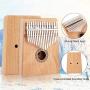 Kalimba 17 Key Thumb Piano Mahogany Portable African Mbira Finger Piano with Study Instruction and Tunning Hammer for Kids Beginners Adults Gift, by Vangoa