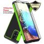 Dahkoiz Case for Samsung Galaxy A71 5G Case with Tempered Glass Screen Protector[2 Pack],Drop Protection Armor Defender Cover Dual Layer Hybrid Protective Phone Cases for Samsung Galaxy A71 5G, Green